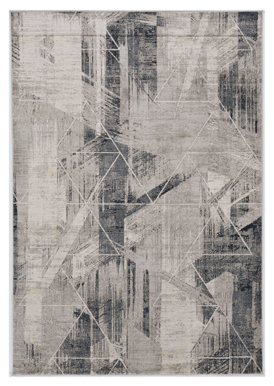 8' X 11' Gray Abstract Area Rug - Homeroots - Flyclothing LLC