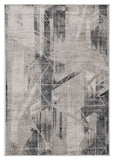 8' X 11' Gray Abstract Area Rug - Homeroots