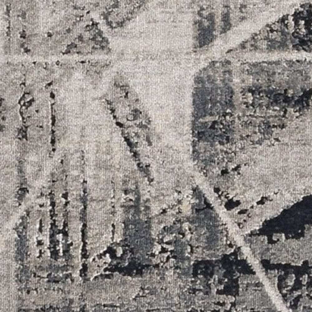 8' X 11' Gray Abstract Area Rug - Homeroots - Flyclothing LLC