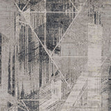 8' X 8' Gray Geometric Area Rug - Homeroots