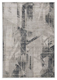 9' X 13' Gray Abstract Area Rug - Homeroots