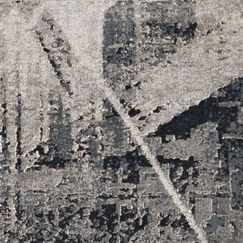 9' X 13' Gray Abstract Area Rug - Homeroots - Flyclothing LLC