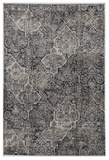 3' X 5' Gray Quatrefoil Area Rug - Homeroots