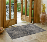 3' X 5' Gray Quatrefoil Area Rug - Homeroots