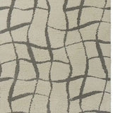 3' X 5' Ivory Abstract Shag Area Rug - Homeroots - Flyclothing LLC