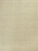 2' X 4' Ivory Chevron Hand Woven Area Rug - Homeroots - Flyclothing LLC