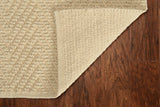2' X 4' Ivory Chevron Hand Woven Area Rug - Homeroots - Flyclothing LLC