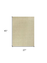 2' X 4' Ivory Chevron Hand Woven Area Rug - Homeroots - Flyclothing LLC