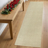 7' Ivory Chevron Hand Woven Area Rug - Homeroots