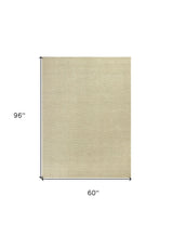 5' X 8' Ivory Chevron Hand Woven Area Rug - Homeroots - Flyclothing LLC