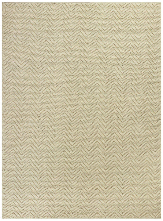 5' X 8' Ivory Chevron Hand Woven Area Rug - Homeroots - Flyclothing LLC