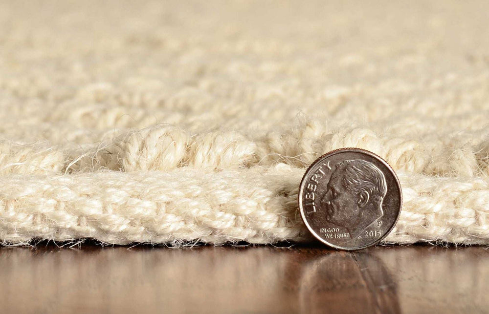 7' X 10' Ivory Chevron Hand Woven Area Rug - Homeroots - Flyclothing LLC