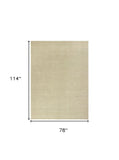 7' X 10' Ivory Chevron Hand Woven Area Rug - Homeroots