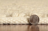 8' X 11' Ivory Chevron Hand Woven Area Rug - Homeroots - Flyclothing LLC