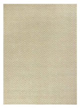 8' X 11' Ivory Chevron Hand Woven Area Rug - Homeroots - Flyclothing LLC