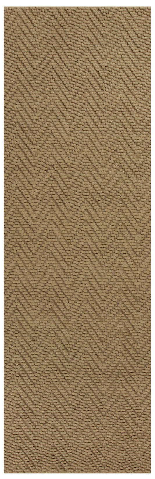 8' Natural Chevron Hand Woven Area Rug