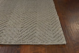 2' X 4' Gray Chevron Hand Woven Area Rug - Homeroots - Flyclothing LLC