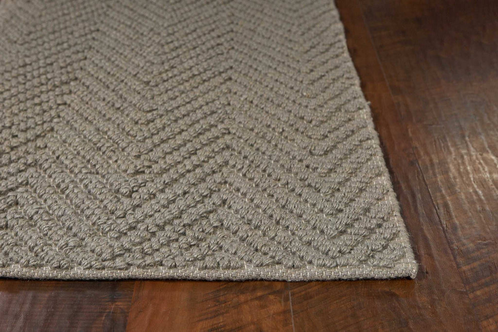 2' X 4' Gray Chevron Hand Woven Area Rug - Homeroots - Flyclothing LLC