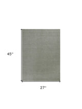 2' X 4' Gray Chevron Hand Woven Area Rug - Homeroots - Flyclothing LLC
