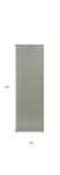 7' Gray Handmade Runner Rug - Homeroots