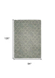 8' X 11' Gray and Beige Abstract Shag Area Rug - Homeroots - Flyclothing LLC