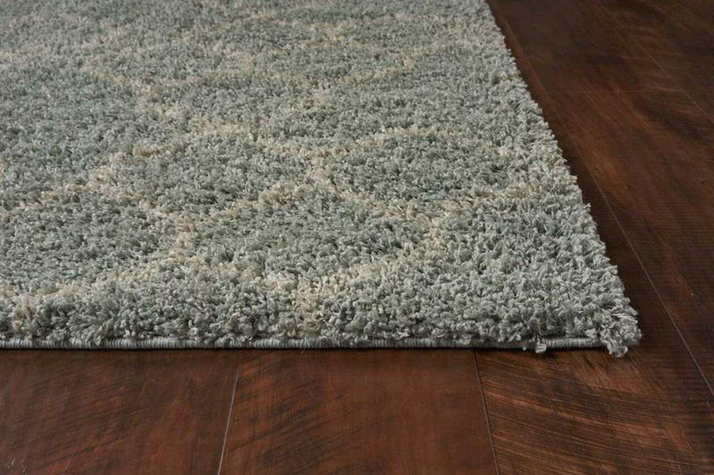 8' X 11' Gray and Beige Abstract Shag Area Rug - Homeroots - Flyclothing LLC