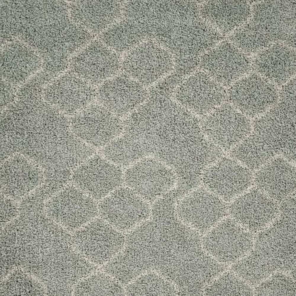 8' X 11' Gray and Beige Abstract Shag Area Rug - Homeroots - Flyclothing LLC