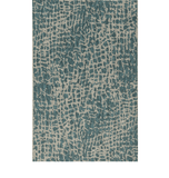 3' X 4' Teal Blue Abstract Indoor Outdoor Area Rug - Homeroots