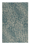 8' X 11' Teal Blue Abstract Indoor Outdoor Area Rug - Homeroots