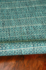 3' X 4' Teal Polypropylene Area Rug - Homeroots - Flyclothing LLC