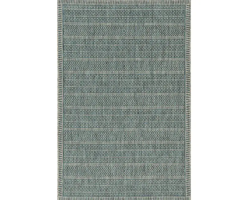 3' X 4' Teal Polypropylene Area Rug - Homeroots - Flyclothing LLC