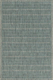 3' X 5' Teal Blue Geometric Indoor Outdoor Area Rug - Homeroots