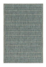 8' X 11' Teal Geometric Patterns Indoor Area Rug - Homeroots - Flyclothing LLC