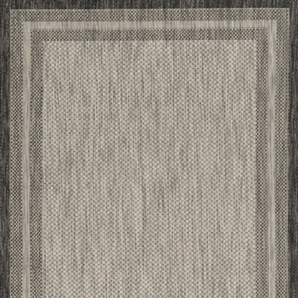3' X 4' Gray Striped Indoor Outdoor Area Rug - Homeroots - Flyclothing LLC