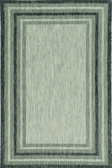 5' X 8' Grey Bordered Area Rug - Homeroots - Flyclothing LLC