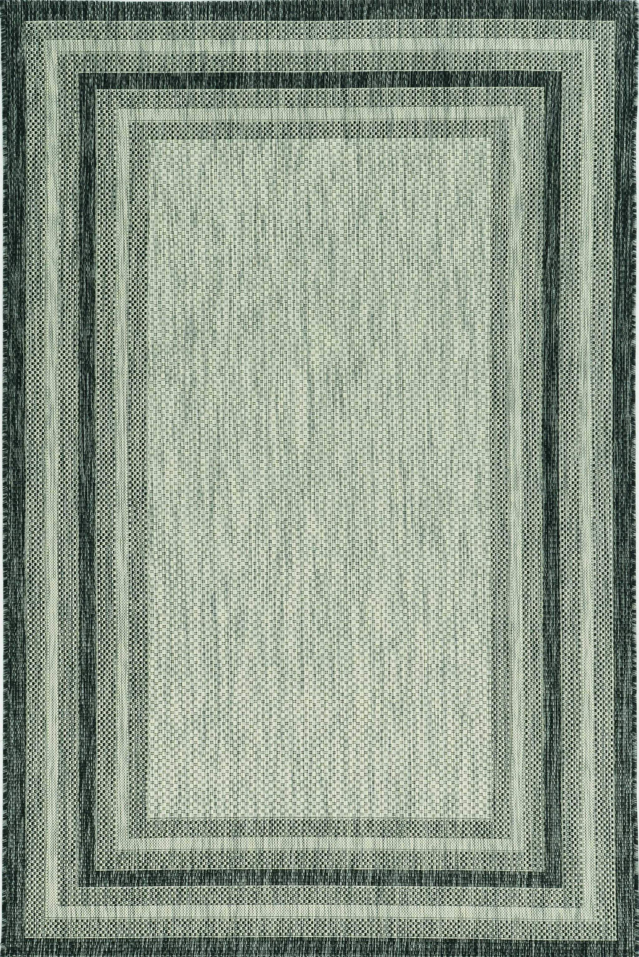 5' X 8' Grey Bordered Area Rug - Homeroots - Flyclothing LLC