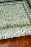 8' X 11' Gray Striped Indoor Outdoor Area Rug - Homeroots - Flyclothing LLC