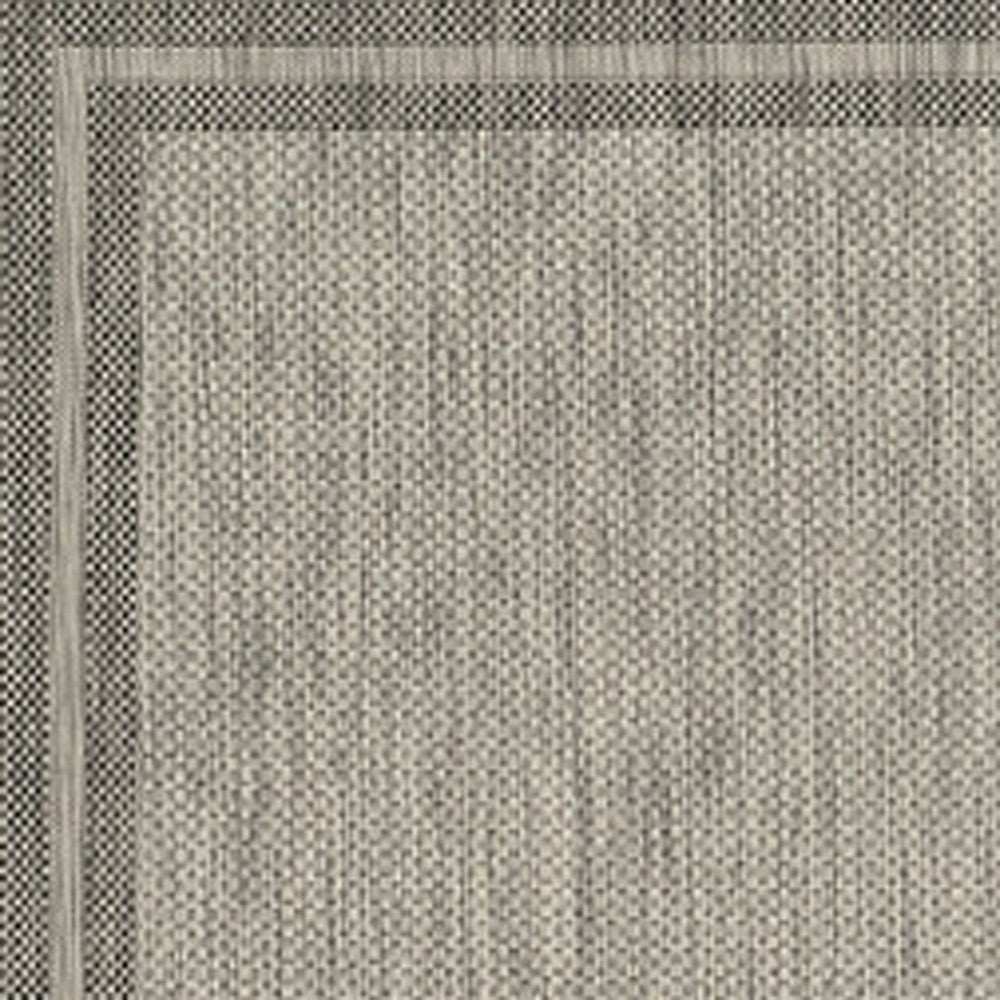 8' X 11' Gray Striped Indoor Outdoor Area Rug - Homeroots - Flyclothing LLC