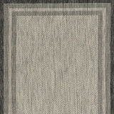 8' X 11' Gray Striped Indoor Outdoor Area Rug - Homeroots - Flyclothing LLC