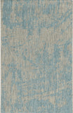 5' X 8' Teal Blue Abstract Indoor Outdoor Area Rug - Homeroots