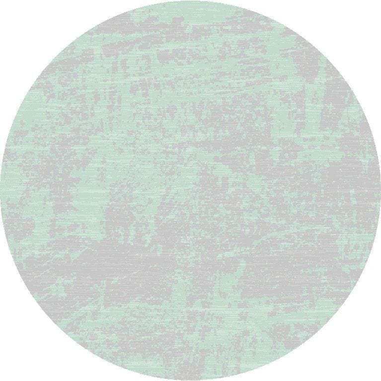 8' Round Blue and Green Round Abstract Indoor Outdoor Area Rug - Homeroots - Flyclothing LLC