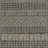 3' X 4' Charcoal Southwestern Indoor Outdoor Area Rug - Homeroots - Flyclothing LLC