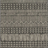 3' X 4' Charcoal Southwestern Indoor Outdoor Area Rug - Homeroots - Flyclothing LLC