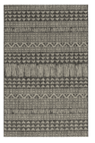3' X 4' Charcoal Southwestern Indoor Outdoor Area Rug - Homeroots