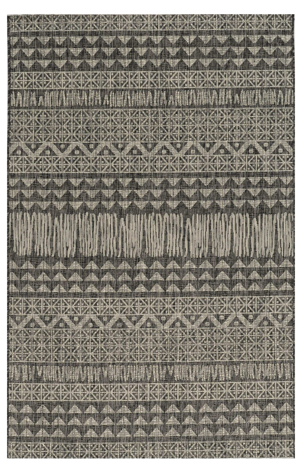 3' X 5' Charcoal Tribal Area Rug - Homeroots - Flyclothing LLC
