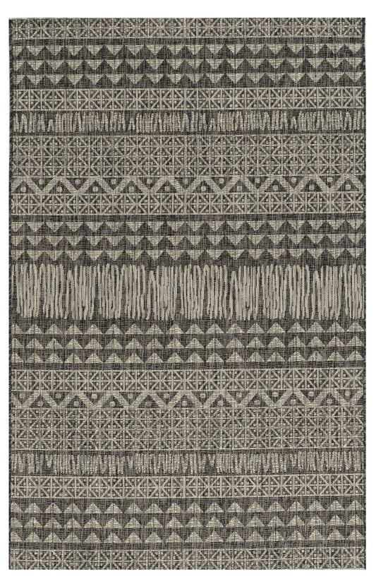 3' X 5' Charcoal Tribal Area Rug - Homeroots - Flyclothing LLC
