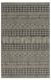 3' X 5' Charcoal Tribal Area Rug - Homeroots