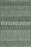 8' X 11' Charcoal Southwestern Indoor Outdoor Area Rug - Homeroots - Flyclothing LLC