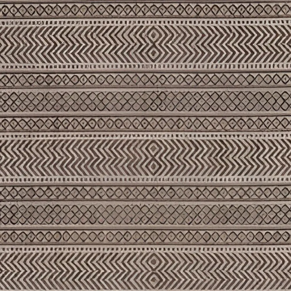 3' X 4' Brown Geometric Indoor Outdoor Area Rug - Homeroots - Flyclothing LLC