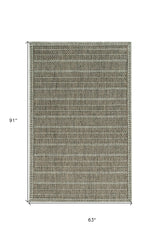 5' X 8' Brown Southwestern Indoor Outdoor Area Rug - Homeroots - Flyclothing LLC